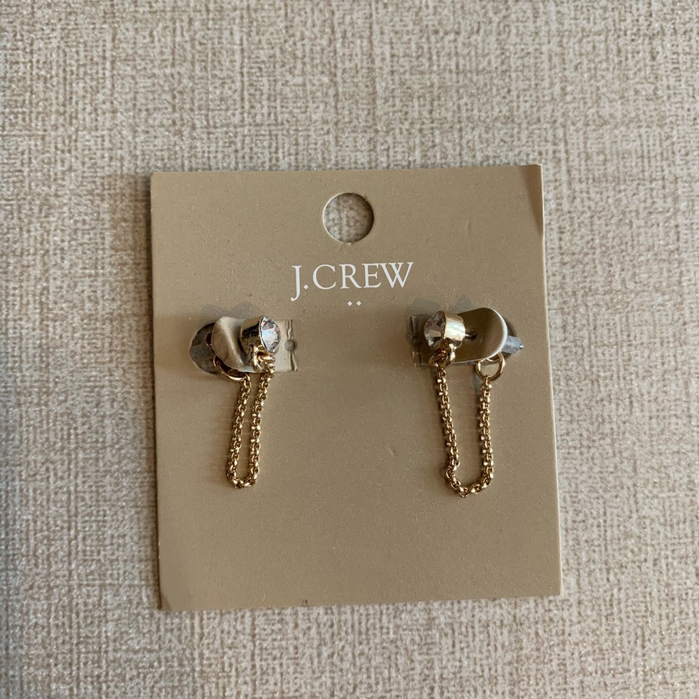 J.Crew chain drop earrings